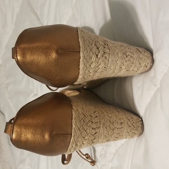 Golden metallic Michael Kors Wedge sandals/espadrilles - Picture 6 of 6